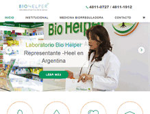 Tablet Screenshot of biohelper.com.ar